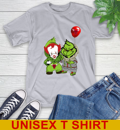 Chicago Bulls Baby Pennywise Grinch Christmas NBA Basketball T-Shirt 6