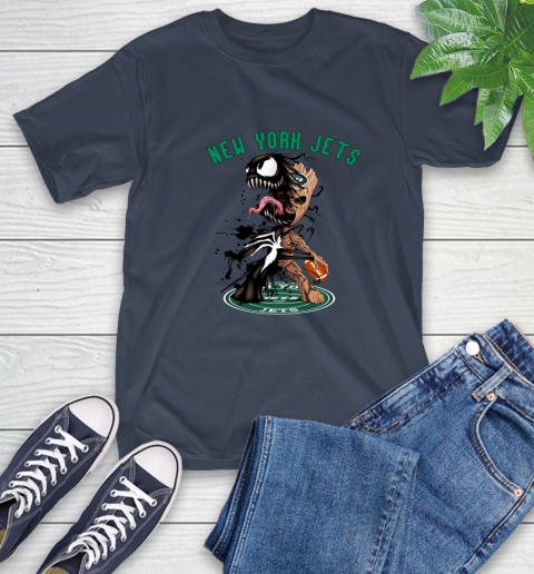 NFL New York Jets Football Venom Groot Guardians Of The Galaxy T-Shirt 4