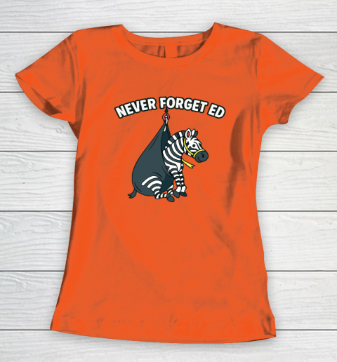 Never Forget Ed The Zebra Captured Women's T-Shirt 2