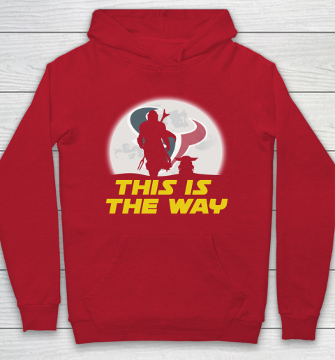 Houston Texans NFL Football Star Wars Yoda And Mandalorian This Is The Way Hoodie 7