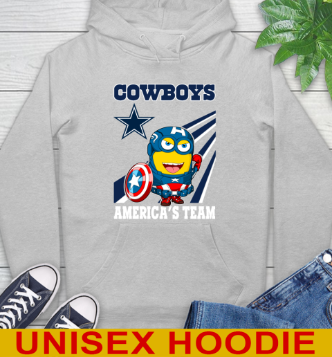 NFL Football Dallas Cowboys Captain America Marvel Avengers Minion Shirt Hoodie 6