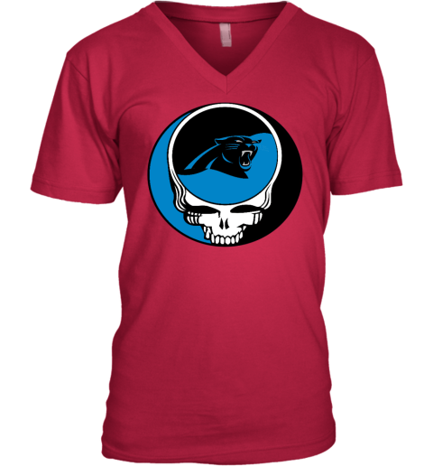 NFL Team Carolina Panthers X Grateful Dead V-Neck T-Shirt, 2023