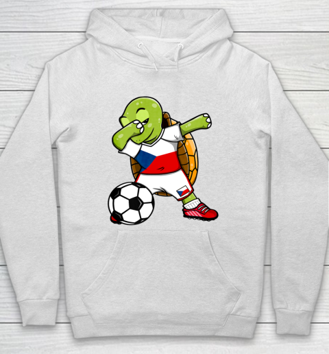 Dabbing Turtle Czech Republic Soccer Fans Jersey Football Hoodie