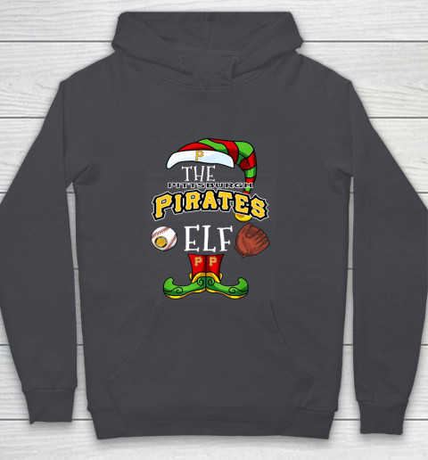 Pittsburgh Pirates Christmas ELF Funny MLB Youth Hoodie 5