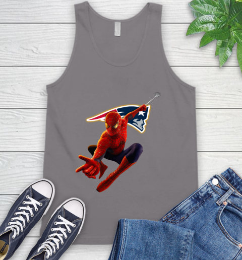 NFL Spider Man Avengers Endgame Football New England Patriots Tank Top 7
