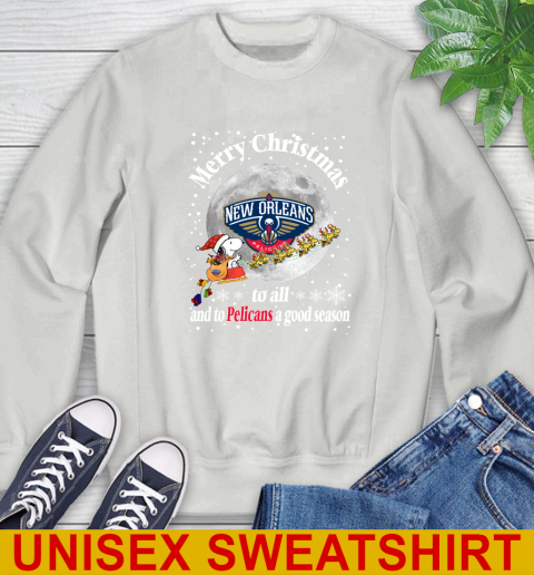 New Orleans Pelicans Merry Christmas To All And To Pelicans A Good Season NBA Basketball Sports Sweatshirt 5