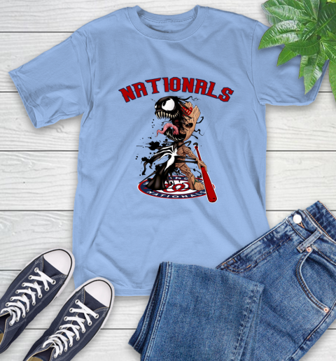MLB Washington Nationals Baseball Venom Groot Guardians Of The Galaxy T-Shirt 11