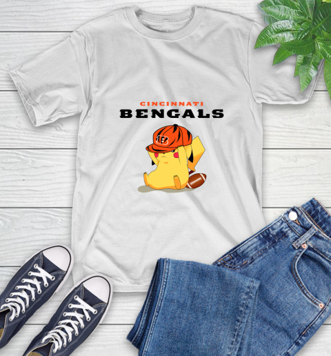 NFL Pikachu Football Sports Cincinnati Bengals T-Shirt