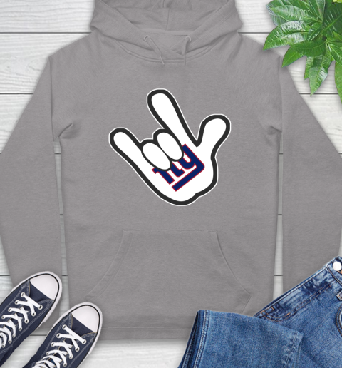 New York Giants NFL Football Mickey Rock Hand Disney Hoodie 6