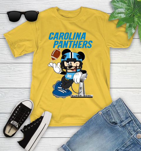 NFL Carolina Panthers Mickey Mouse Disney Super Bowl Football T Shirt Youth T-Shirt 20