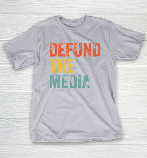 Defund The Media Retro Vintage T-Shirt 6