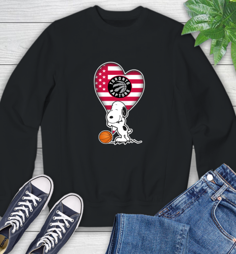 Toronto Raptors NBA Basketball The Peanuts Movie Adorable Snoopy Sweatshirt 2