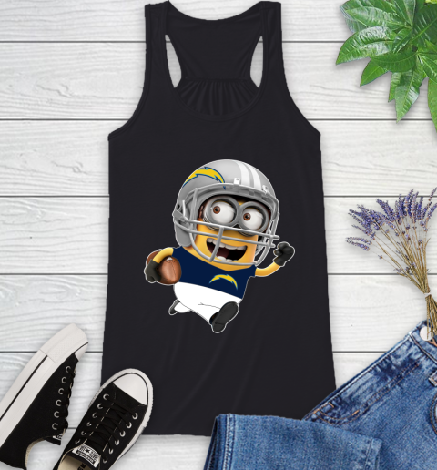 NFL San Diego Chargers Minions Disney Football Sports Racerback Tank 2