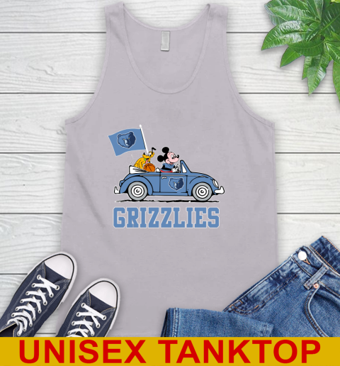 NBA Basketball Memphis Grizzlies Pluto Mickey Driving Disney Shirt Tank Top 4