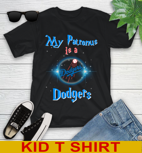 MLB Baseball Harry Potter My Patronus Is A Los Angeles Dodgers Youth T-Shirt