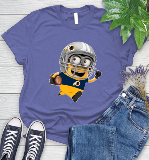 NFL Washington Redskins Minions Disney Football Sports Women's T-Shirt 11