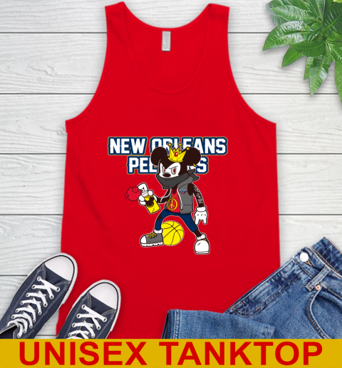 New Orleans Pelicans NBA Basketball Mickey Peace Sign Sports Tank Top 6
