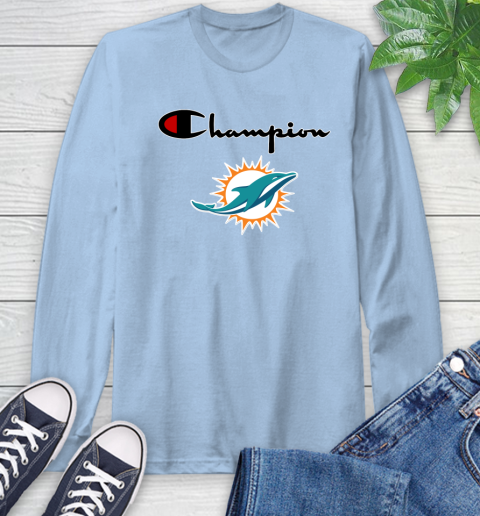 NFL Football Miami Dolphins Champion Shirt Long Sleeve T-Shirt 6
