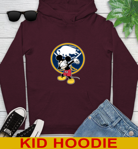 Buffalo Sabres NHL Hockey Dabbing Mickey Disney Sports Youth Hoodie 7