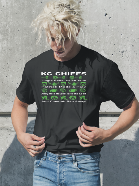 Kc Chiefs Jingle Bells Kelce Yells Patrick Made A Play T-Shirt