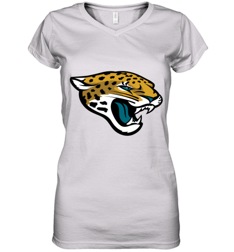 Jacksonville Jaguars Nfl Pro Line By Fanatics Branded Vintage Victory Women's V-Neck T-Shirt