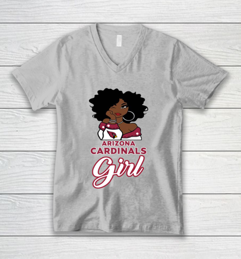 Arizona Cardinals Girl NFL V-Neck T-Shirt 4