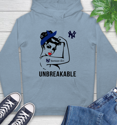MLB New York Yankees Girl Unbreakable Baseball Sports Hoodie 6