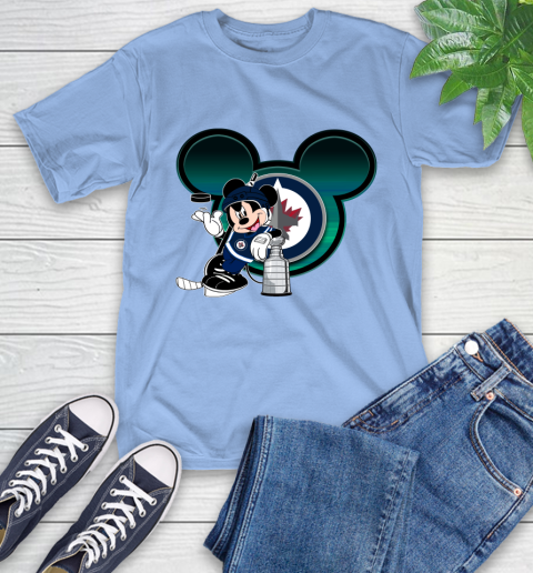 NHL Winnipeg Jets Stanley Cup Mickey Mouse Disney Hockey T Shirt T-Shirt 11
