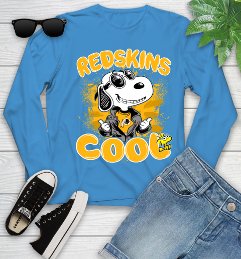 NFL Football Washington Redskins Cool Snoopy Shirt Youth Long Sleeve 7
