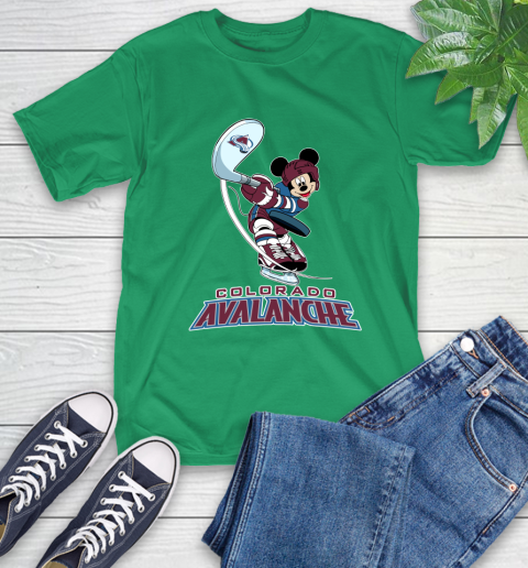 NHL Hockey Colorado Avalanche Cheerful Mickey Mouse Shirt T-Shirt 8