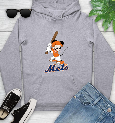 MLB Baseball New York Mets Cheerful Mickey Mouse Shirt Youth Hoodie 7 MLB Baseball New York Mets Cheerful Mickey Mouse Shirt Youth Hoodie - Image 7