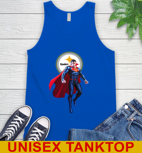 NFL Superman DC Sports Football Pittsburgh Steelers Tank Top 5