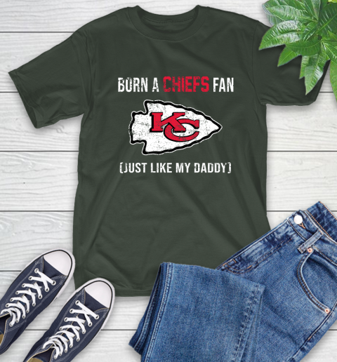 NFL Kansas City Chiefs Football Loyal Fan Just Like My Daddy Shirt T-Shirt 6