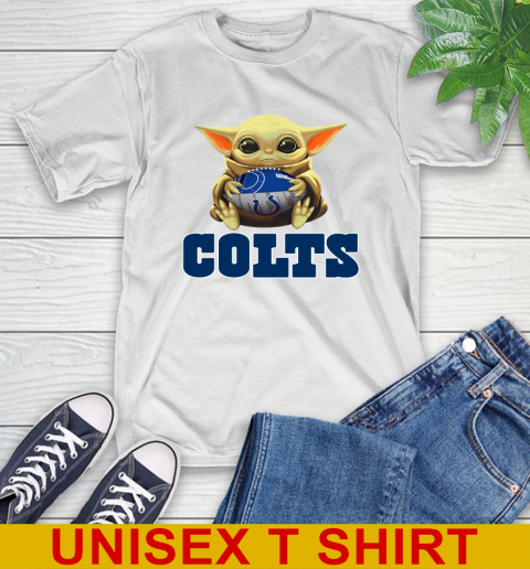 NFL Football Indianapolis Colts Baby Yoda Star Wars Shirt T-Shirt
