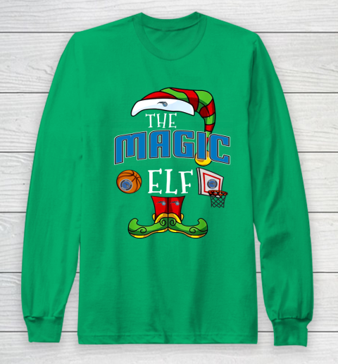 Orlando Magic Christmas ELF Funny NBA Long Sleeve T-Shirt 4
