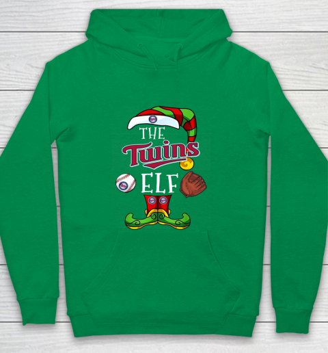 Minnesota Twins Christmas ELF Funny MLB Youth Hoodie 4