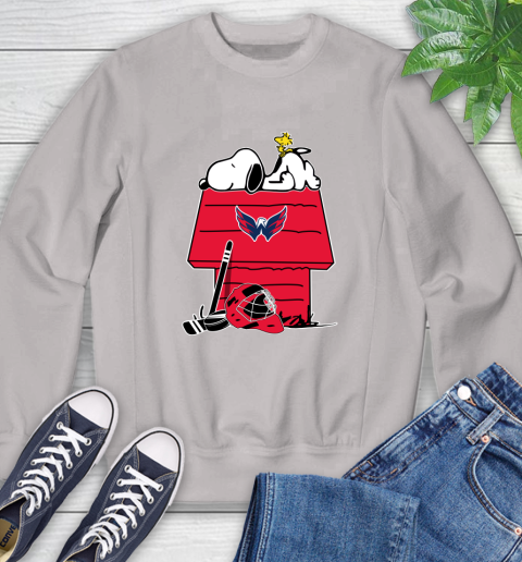 Washington Capitals NHL Hockey Snoopy Woodstock The Peanuts Movie Sweatshirt 12