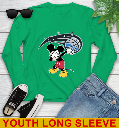 Orlando Magic NBA Basketball Dabbing Mickey Disney Sports Youth Long Sleeve 7