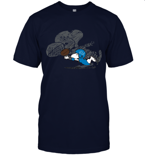 Detroit Lions Snoopy Plays The Football Game Unisex Jersey Tee