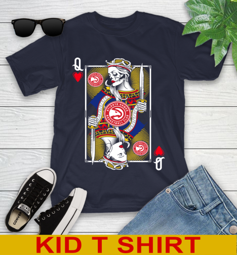 NBA Basketball Atlanta Hawks The Queen Of Hearts Card Shirt Youth T-Shirt 2