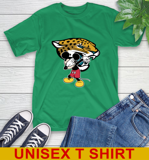 Jacksonville Jaguars NFL Football Dabbing Mickey Disney Sports T-Shirt 7