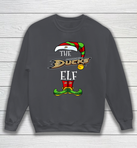 Anaheim Ducks Christmas ELF Funny NHL Sweatshirt 4