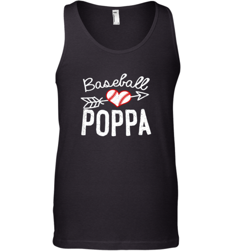 Baseball Poppa Shirt Fathers Day Tank Top