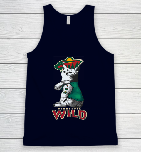 NHL My Cat Loves Minnesota Wild Hockey Tank Top 2