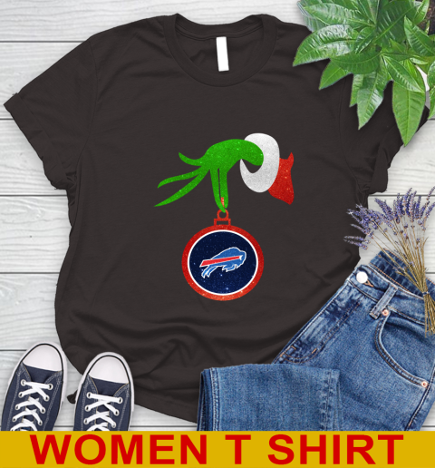 Buffalo Bills Grinch Merry Christmas NFL Football Women's T-Shirt 8