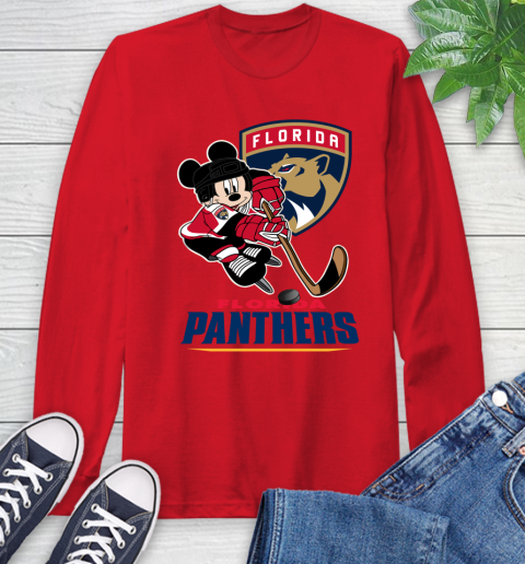 NHL Florida Panthers Mickey Mouse Disney Hockey T Shirt Long Sleeve T-Shirt 10