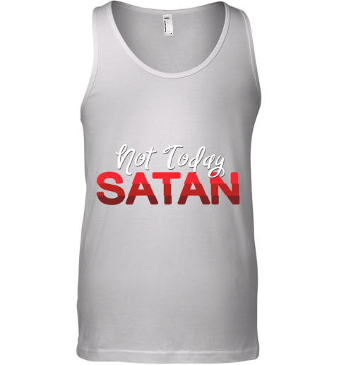 Not Today Satan Unisex Sponge Fleece Pullover Tank Top