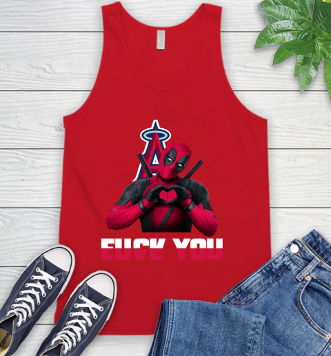 MLB Los Angeles Angels Deadpool Love You Fuck You Baseball Sports Tank Top 5