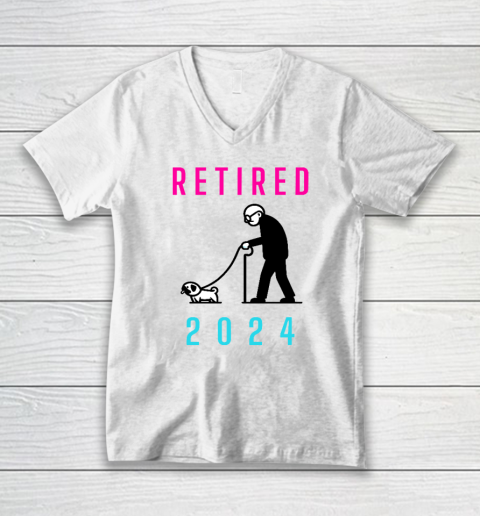 Pug Owner Retirement V-Neck T-Shirt