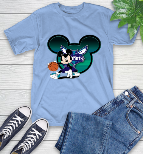 NBA Charlotte Hornets Mickey Mouse Disney Basketball T-Shirt 11
